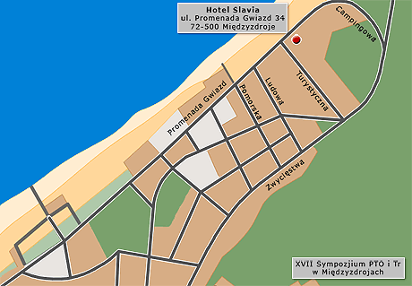 mapa dojazdu - Midzyzdroje